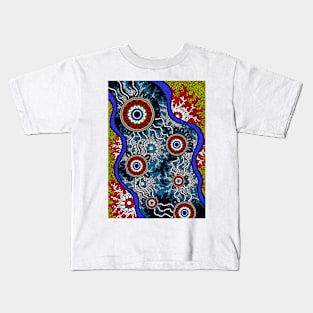 Aboriginal Art - Camping Kids T-Shirt